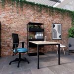 Jemini Medway High Mesh Back Operator Chair Adjustable Arms Charcoal KF822943