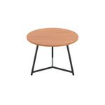 Jemini Trinity Low Table 600x600x435mm Beech/Black KF823353