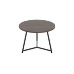 Jemini Trinity Low Table 600x600x435mm Dark Walnut/Black KF823377