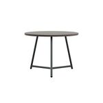 Jemini Trinity Low Table 600x600x435mm Dark Walnut/Black KF823377