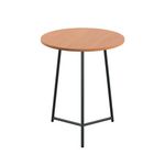 Jemini Trinity Mid Table 600x600x735mm Beech/Black KF823421