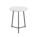 Jemini Trinity Mid Table 600x600x735mm White/Black KF823483