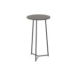 Jemini Trinity High Table 600x600x1110mm Dark Walnut/Black KF823513