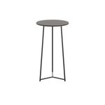 Jemini Trinity High Table 600x600x1110mm Dark Walnut/Black KF823513