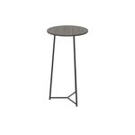 Jemini Trinity High Table 600x600x1110mm Dark Walnut/Black KF823513