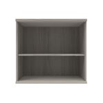 Astin Bookcase 1 Shelf 800x400x730mm Alaskan Grey Oak KF823834