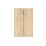 Astin 2 Door Cupboard Lockable 800x400x1204mm Canadian Oak KF823957