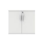 Astin 2 Door Cupboard Lockable 800x400x730mm Arctic White KF823988