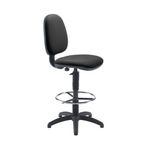 Jemini Medium Back Draughtsman Chair 600x600x855-985mm Charcoal KF838253