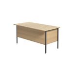 Serrion Rectangular 4 Leg Desk with Modesty Panel 1500x750x730mm Ferrera Oak KF838370