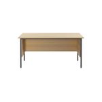 Serrion Rectangular 4 Leg Desk with Modesty Panel 1500x750x730mm Ferrera Oak KF838370