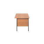 Serrion Rectangular 3 Drawer Pedestal 4 Leg Desk 1200x750x730mm Beech KF838373