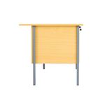 Serrion Rectangular 3 Drawer Pedestal 4 Leg Desk 1500x750x730mm Oak KF838378