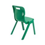Titan One Piece Classroom Chair 480x486x799mm Green (Pack of 30) KF838725