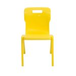 Titan One Piece Classroom Chair 480x486x799mm Yellow (Pack of 30) KF838727