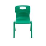 Titan One Piece Classroom Chair 363x343x563mm Green (Pack of 30) KF838730