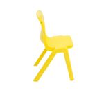 Titan One Piece Classroom Chair 363x343x563mm Yellow (Pack of 30) KF838732