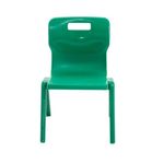 Titan One Piece Classroom Chair 435x384x600mm Green (Pack of 30) KF838735
