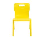 Titan One Piece Classroom Chair 432x408x690mm Yellow (Pack of 30) KF838742