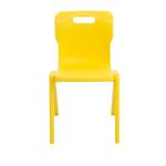 Titan One Piece Classroom Chair 482x510x829mm Yellow (Pack of 30) KF838747