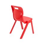 Titan One Piece Classroom Chair 480x486x799mm Red (Pack of 30) KF838723