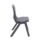 Titan One Piece Classroom Chair 480x486x799mm Charcoal (Pack of 30) KF838726