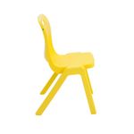 Titan One Piece Classroom Chair 480x486x799mm Yellow (Pack of 30) KF838727