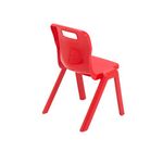 Titan One Piece Classroom Chair 363x343x563mm Red (Pack of 30) KF838728