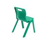 Titan One Piece Classroom Chair 363x343x563mm Green (Pack of 30) KF838730