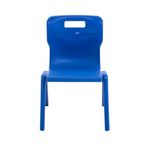Titan One Piece Classroom Chair 435x384x600mm Blue (Pack of 30) KF838734