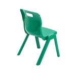 Titan One Piece Classroom Chair 435x384x600mm Green (Pack of 30) KF838735