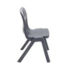 Titan One Piece Classroom Chair 435x384x600mm Charcoal (Pack of 30) KF838736