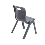 Titan One Piece Classroom Chair 435x384x600mm Charcoal (Pack of 30) KF838736