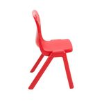 Titan One Piece Classroom Chair 432x408x690mm Red (Pack of 30) KF838738