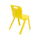 Titan One Piece Classroom Chair 432x408x690mm Yellow (Pack of 30) KF838742
