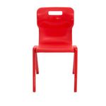 Titan One Piece Classroom Chair 482x510x829mm Red (Pack of 30) KF838743
