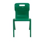 Titan One Piece Classroom Chair 482x510x829mm Green (Pack of 30) KF838745