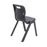 Titan One Piece Classroom Chair 482x510x829mm Charcoal (Pack of 30) KF838746