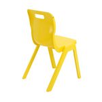 Titan One Piece Classroom Chair 482x510x829mm Yellow (Pack of 30) KF838747