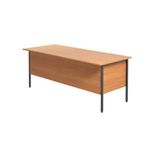 Serrion Rectangular Double Pedestal 4 Leg Desk 1800x750x730mm Ellmau Beech KF838755
