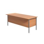 Serrion Rectangular 2 Drawer Pedestal 4 Leg Desk 1800x750x730mm Beech KF838790