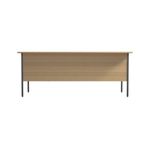 Serrion Rectangular 2 Drawer Pedestal 4 Leg Desk 1800x750x730mm Oak KF838798