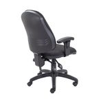 First High Back Operator Chair with T-Adjustable Arms 640x640x985-1175mm Charcoal KF839244