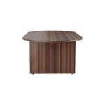 Jemini Meeting Table 2400x1200x730mm Dark Walnut KF840161