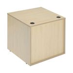 Jemini Reception Modular Straight Desk Unit 800x800x740mm Maple KF840166