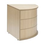 Jemini Reception Modular Corner Desk Unit 800x800x740mm Maple KF840169