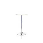 Jemini Bistro Trumpet Table Tall 600x600x1045mm White/Chrome KF840209