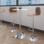 Jemini Bistro Trumpet Table Tall 600x600x1045mm White/Chrome KF840209