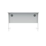 Polaris Rectangular Single Upright Cantilever Desk 1200x600x730mm Arctic White/Arctic White KF882339