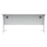 Polaris Rectangular Double Upright Cantilever Desk 1600x800x730mm Arctic White/White KF882357